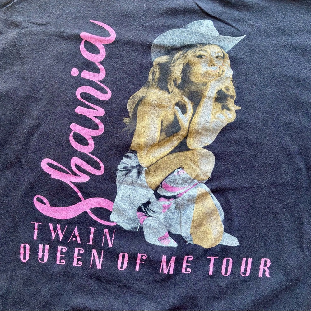 Shania Twain Queen of Me Tour Graphic Tee - Black Shirt 2023 Country Music